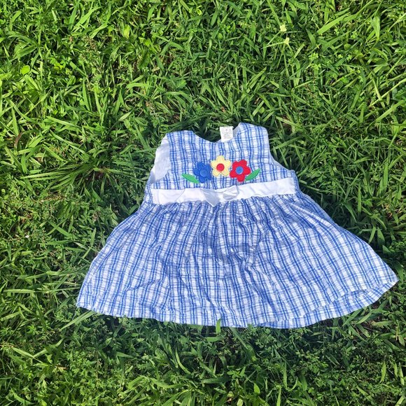 Blue Plaid Dress - Picture 1 of 1